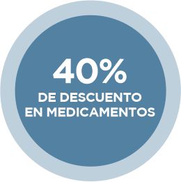 40% de descuento en medicamentos